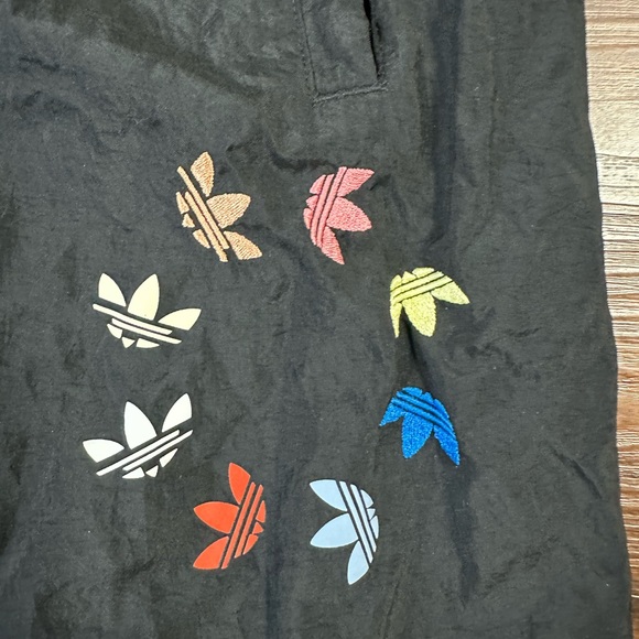 adidas Black Joggers With Colorful Design size medium - Picture 2 of 4
